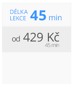 Individuální výuka - balíček 45 minut